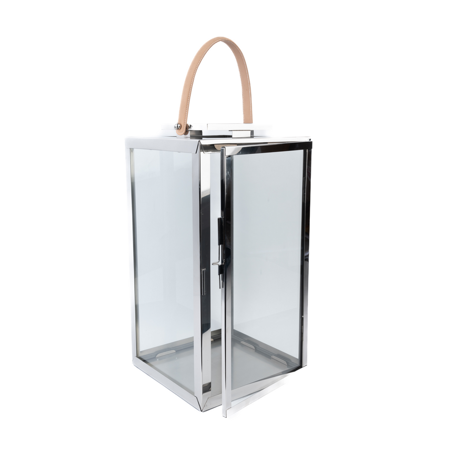 Derby Lantern Polished Steel