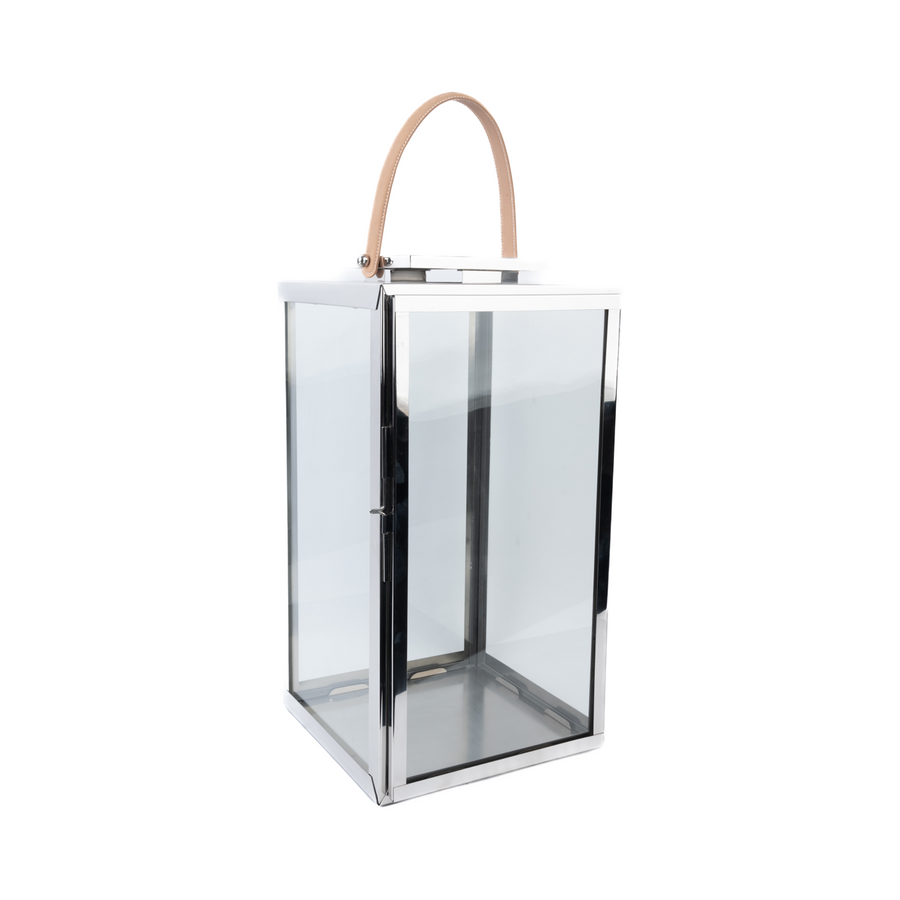 Derby Lantern Polished Steel