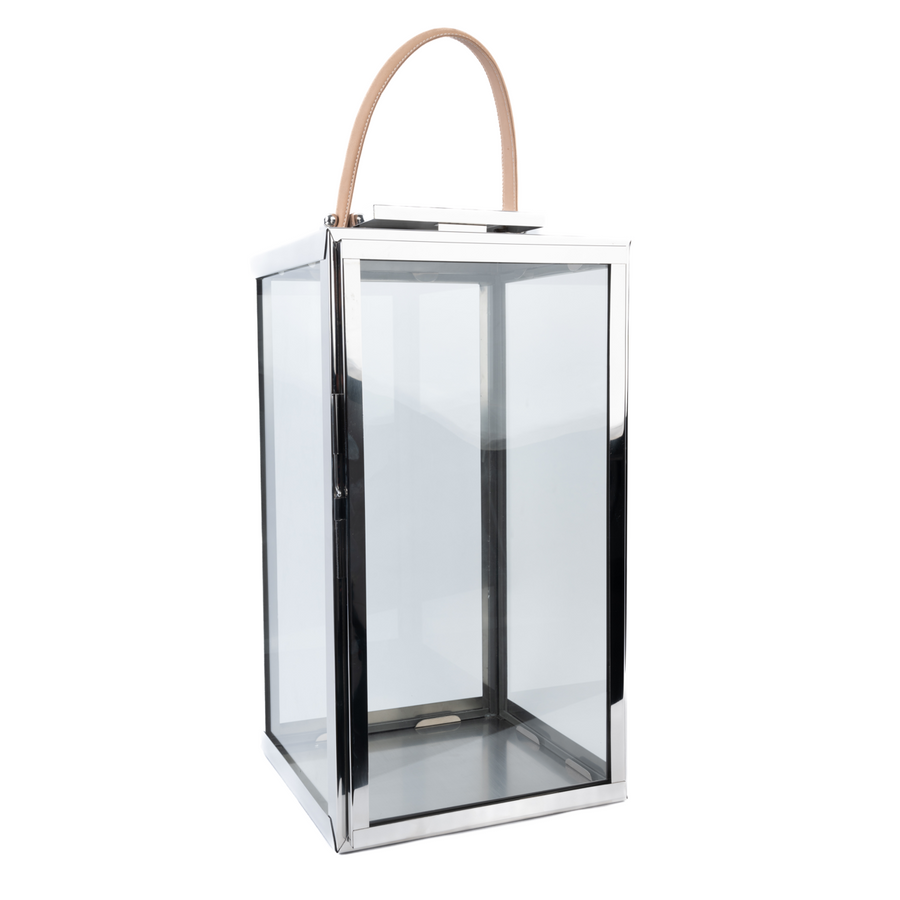 Derby Lantern Polished Steel