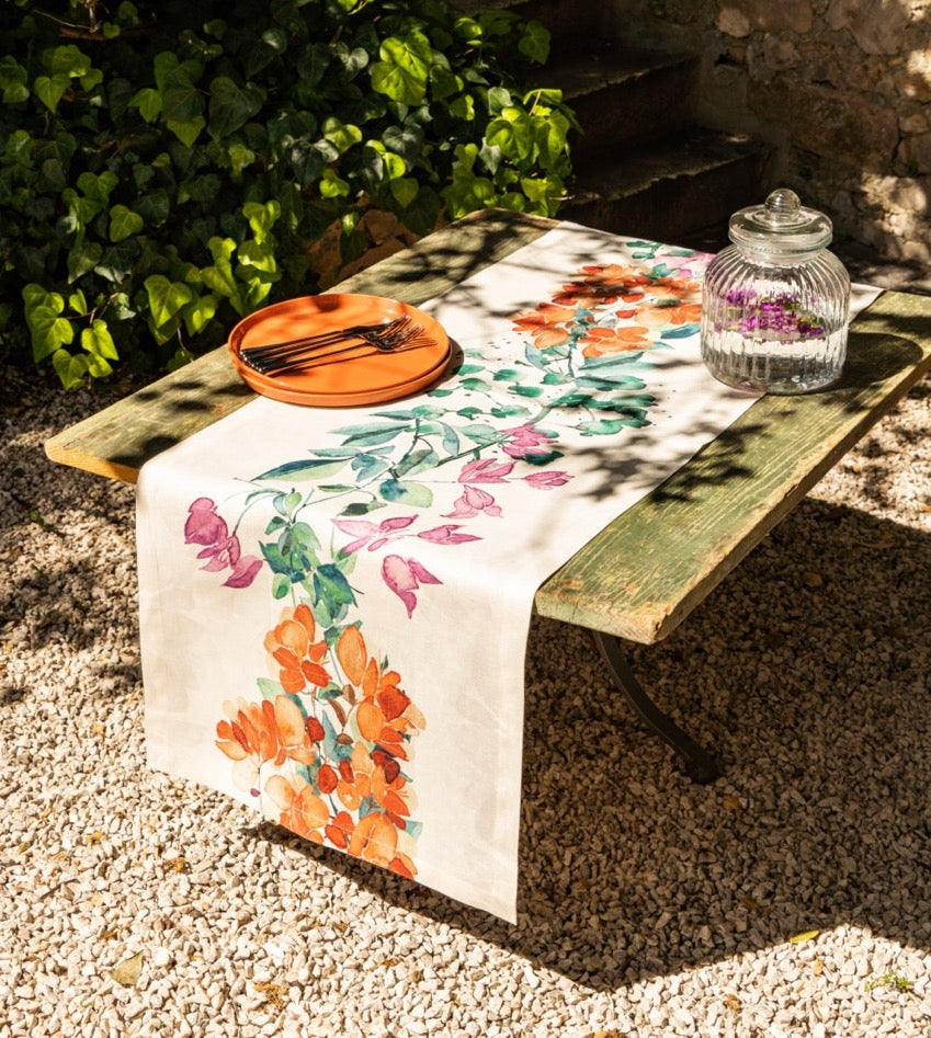 Bougainvillea Table Runner