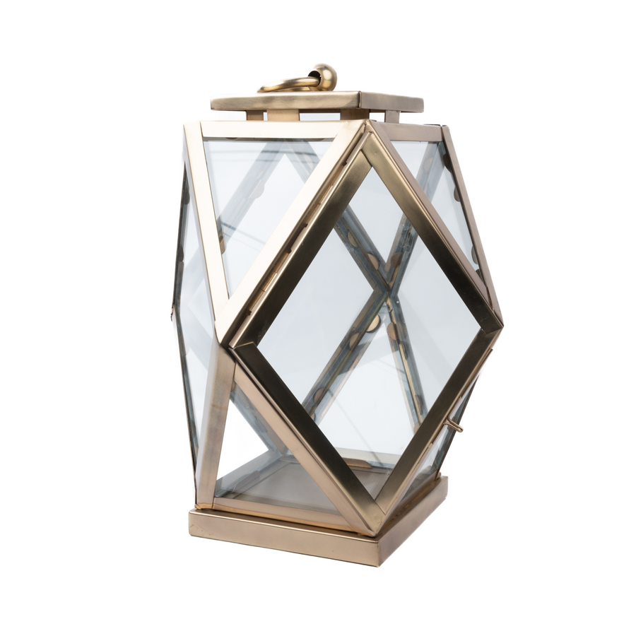 Diamante Lantern Brass Bronze