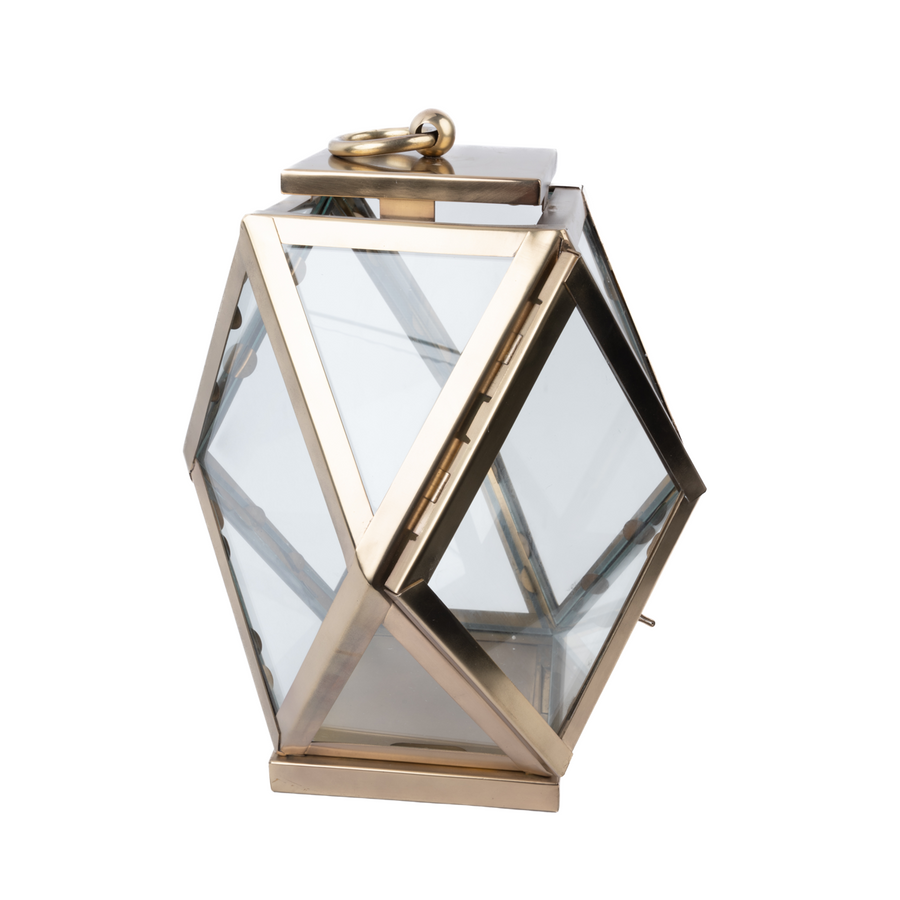 Diamante Lantern Brass Bronze