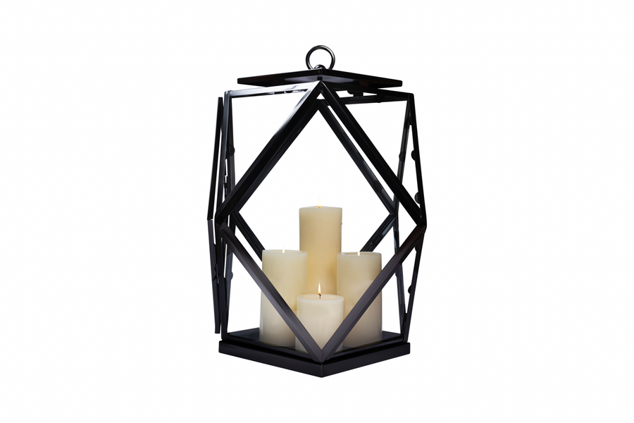 Diamante Bronze Lantern Black Nickel