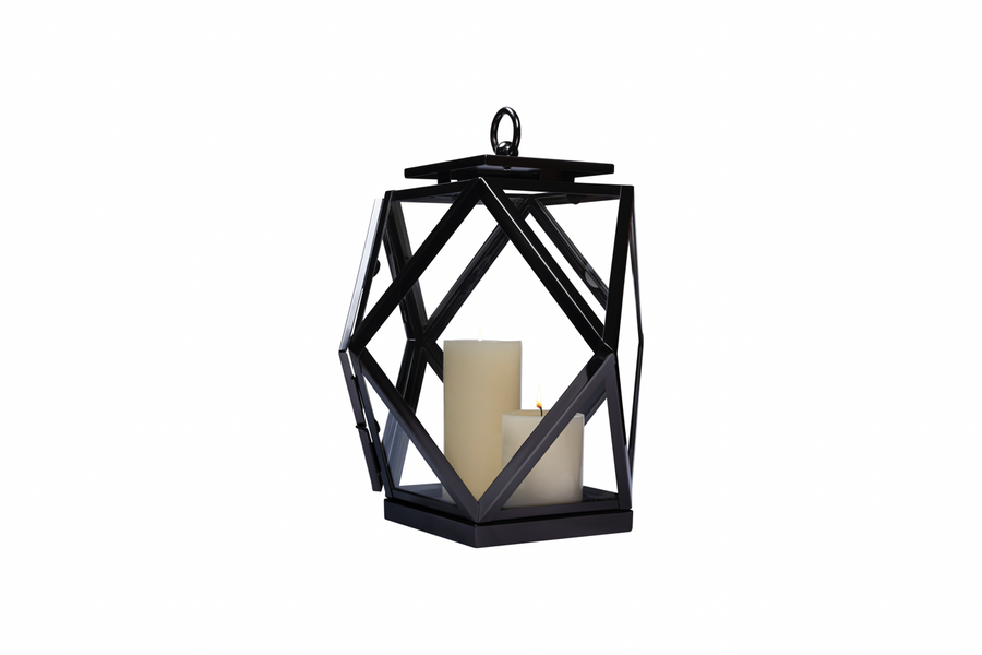 Diamante Bronze Lantern Black Nickel