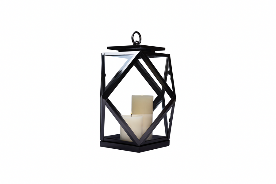 Diamante Bronze Lantern Black Nickel