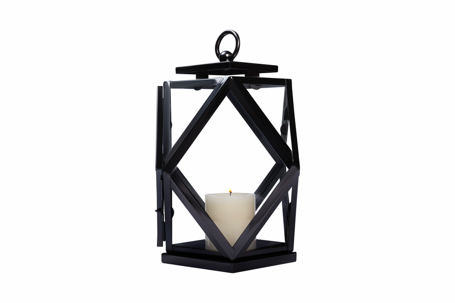 Diamante Bronze Lantern Black Nickel