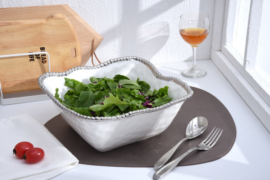 Large Square Salad Bowl