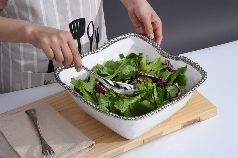 Large Square Salad Bowl