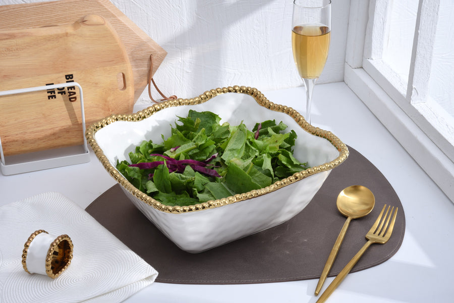 Large Square Salad Bowl