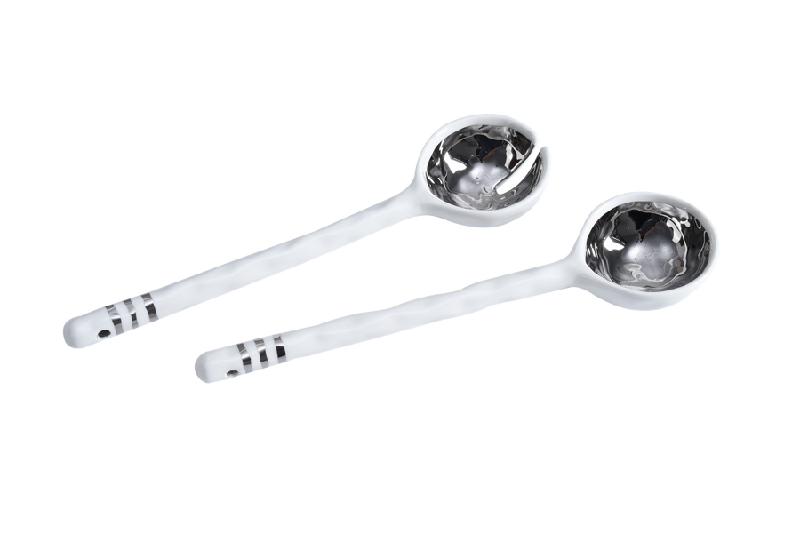 Porcelain Salad Server Set