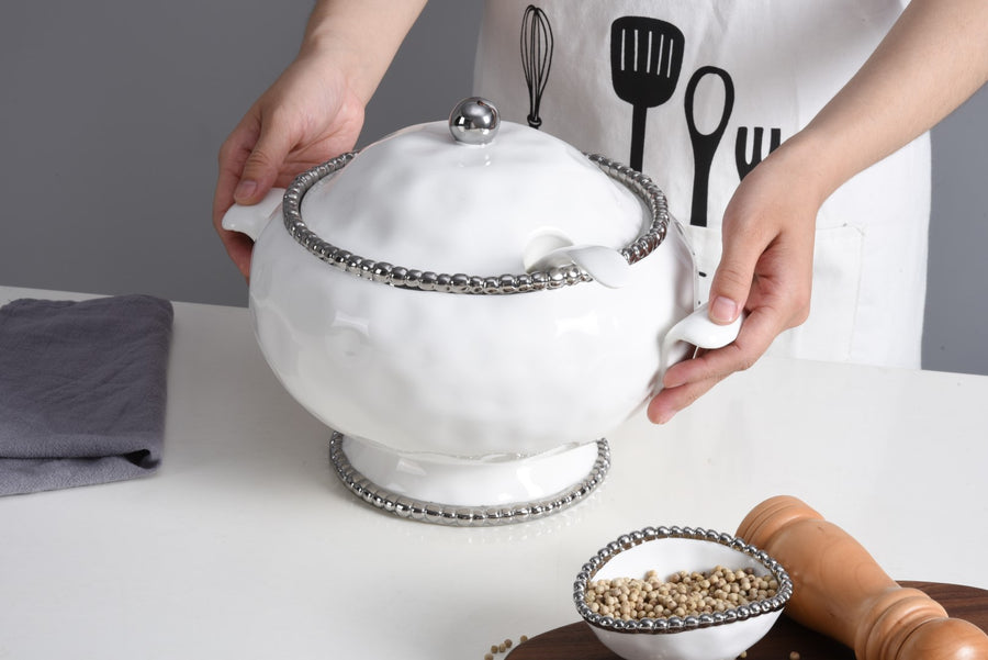 Soup Tureen & Spoon