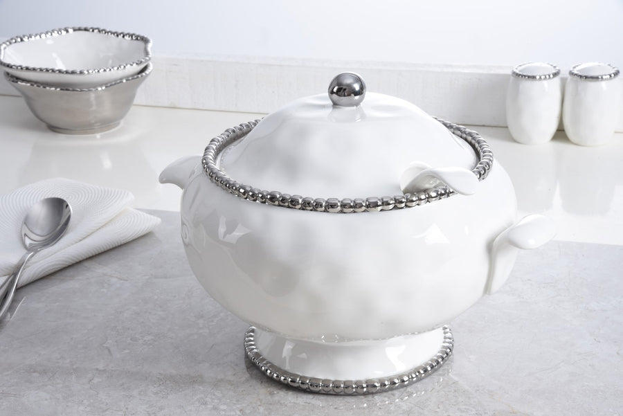 Soup Tureen & Spoon