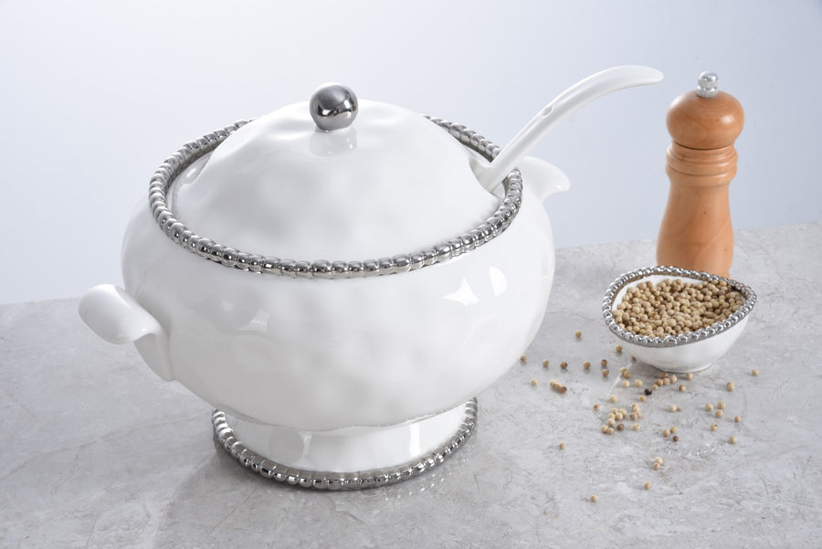 Soup Tureen & Spoon