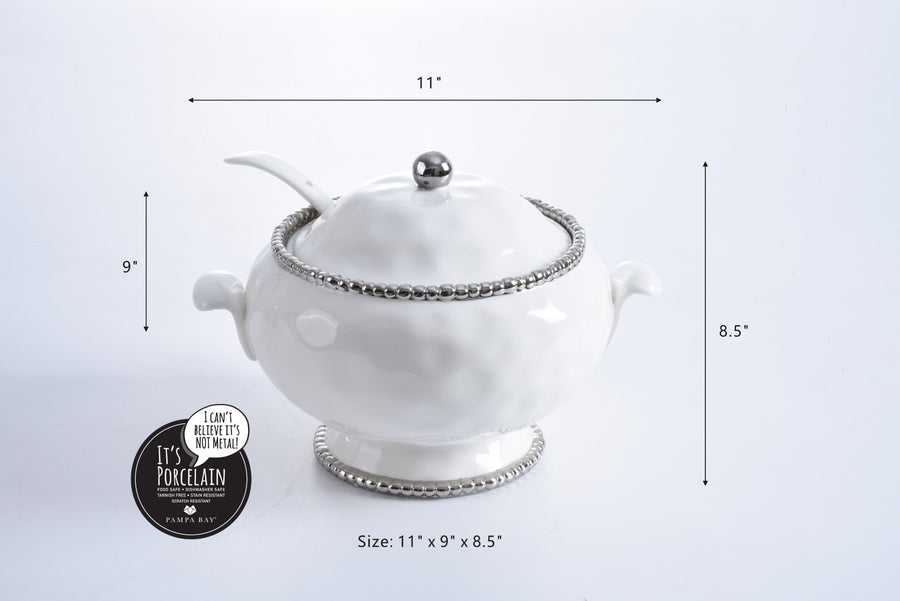 Soup Tureen & Spoon