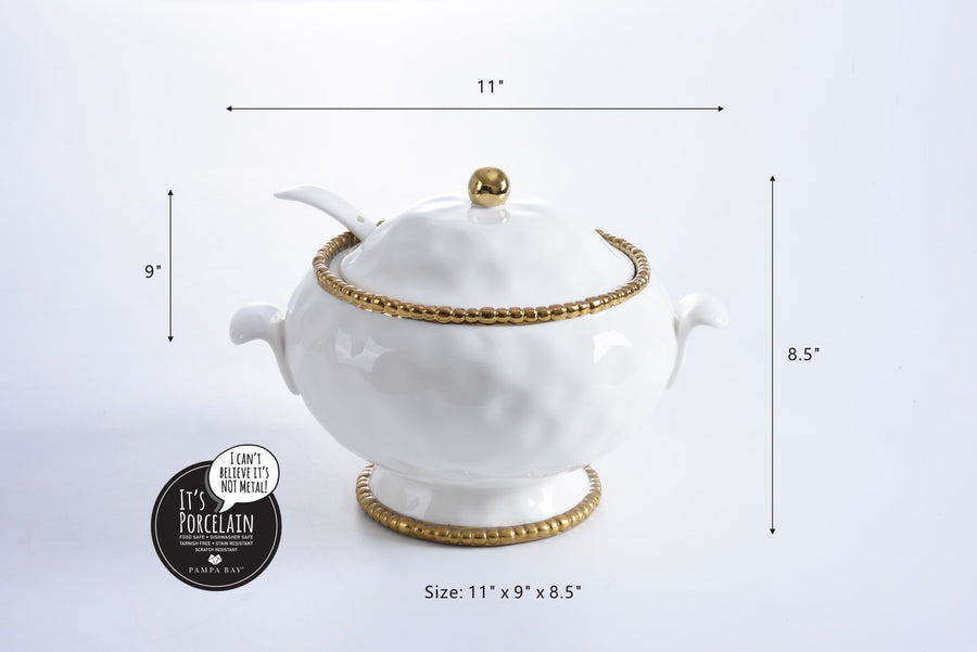 Soup Tureen & Spoon