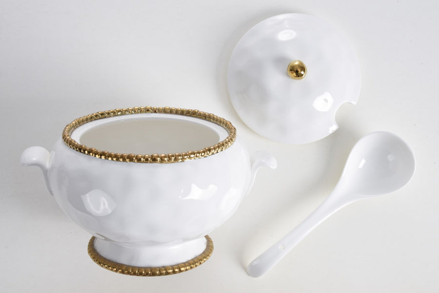 Soup Tureen & Spoon