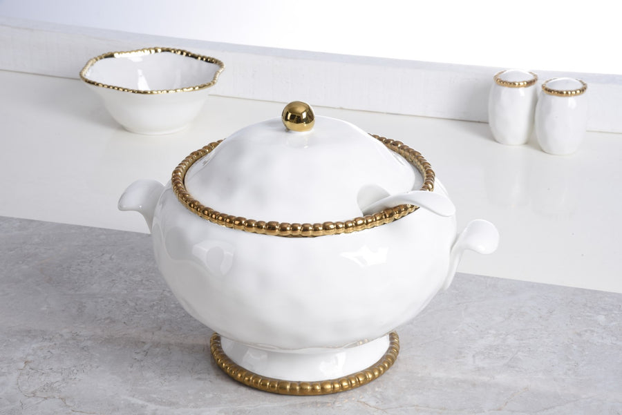 Soup Tureen & Spoon