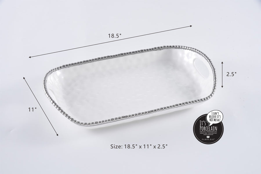 Rectangular Tray with Handles