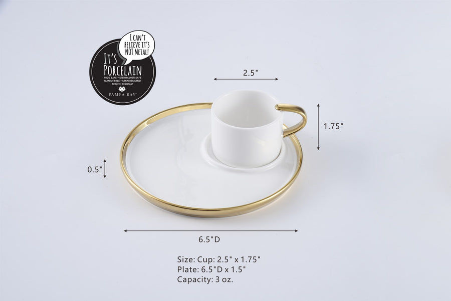 Espresso Cup and Plate