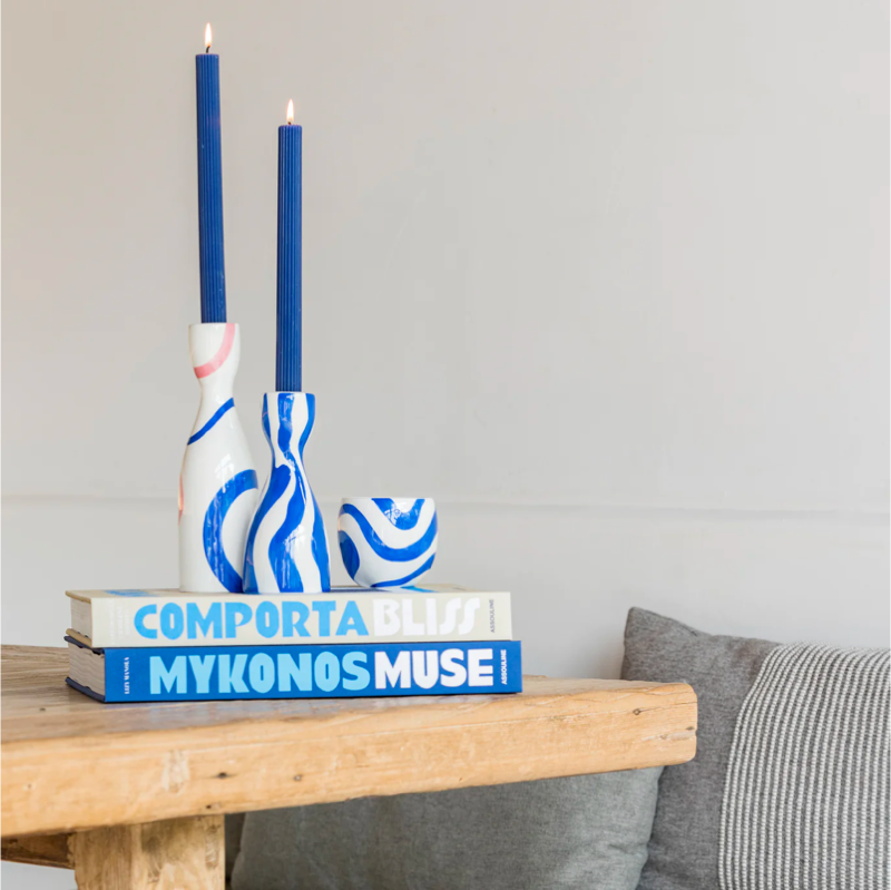 Candle Holder Niño - Bold & Blue