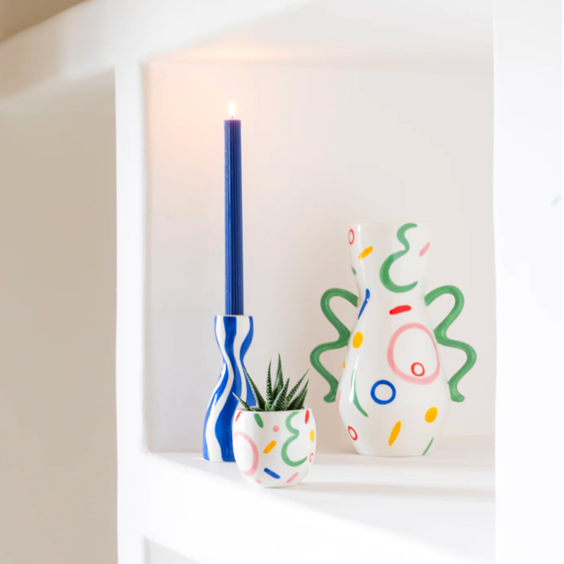 Candle Holder Niño - Bold & Blue