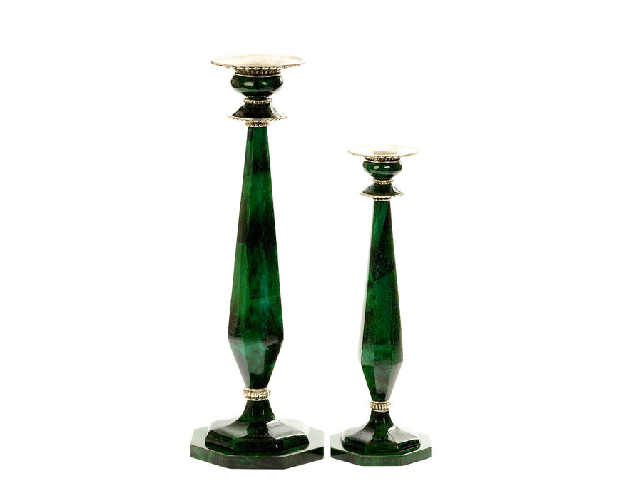 Green Tiger Pen Shell Candleholder