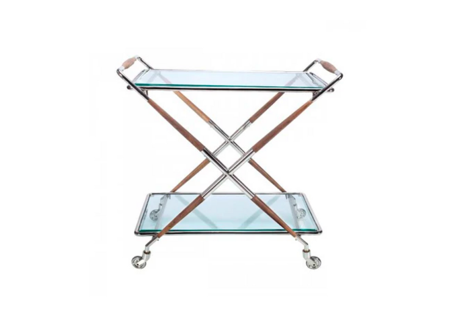 St. Tropez Trolley with Glass Shelves