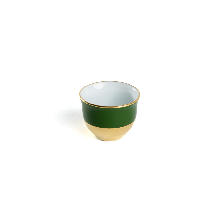 Set of 6 Pop Arabic Coffee Cups Empire Green