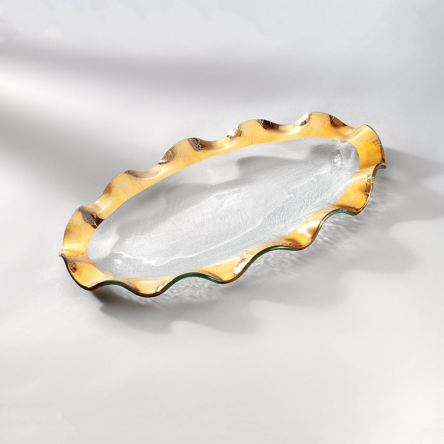 Ruffle Oval Platter