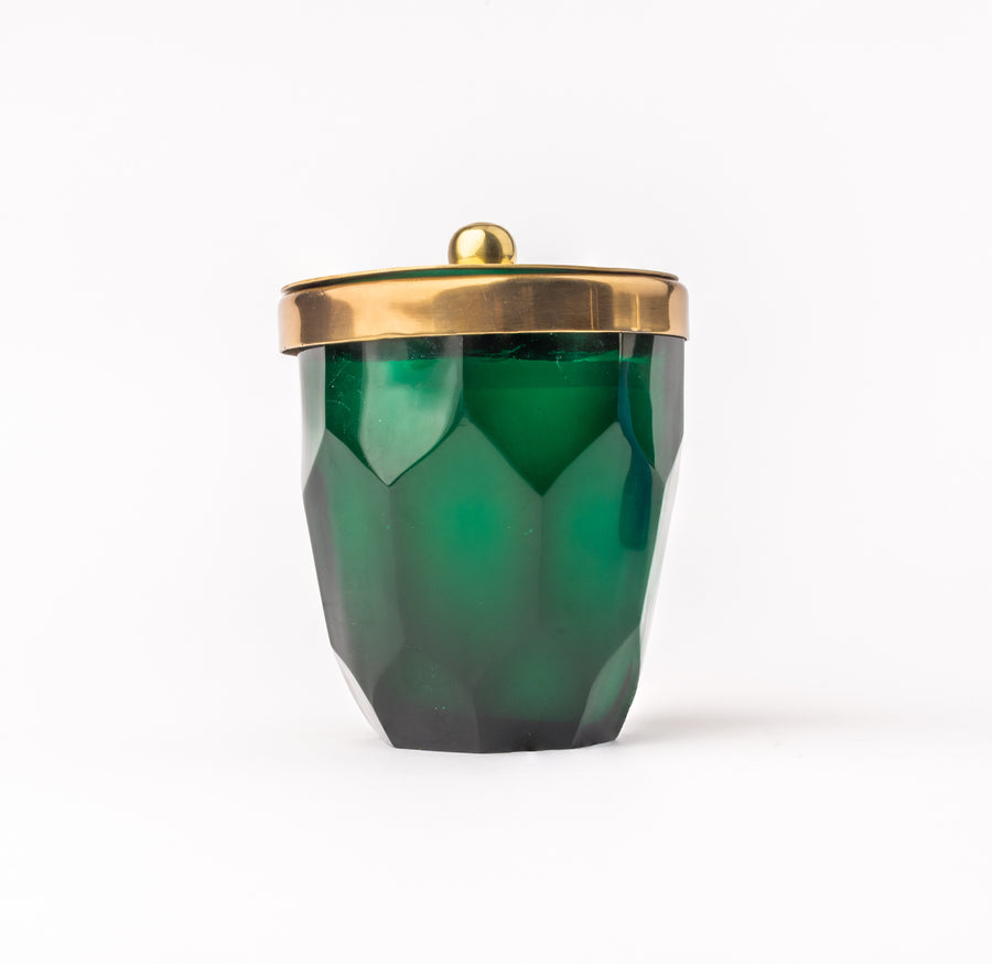 Hand Cut Green Votive