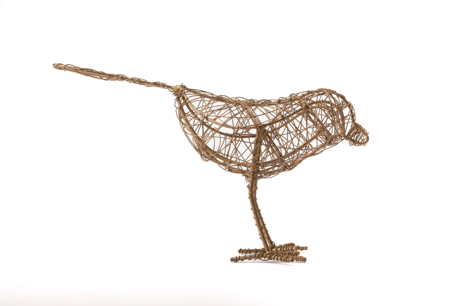 Bronze Wire Bird Decor