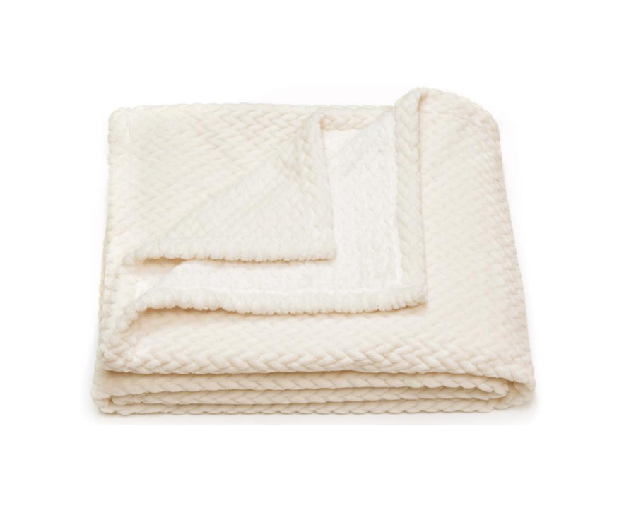 Luxury Blanket Ivory 130x170