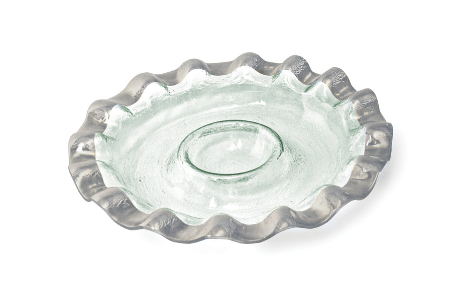 Ruffle Round Chip & Dip Server