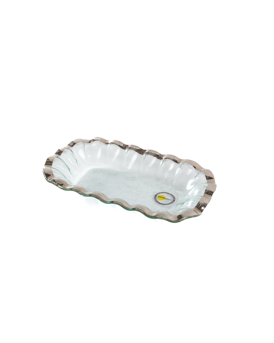 Ruffle Rectangular Bowl