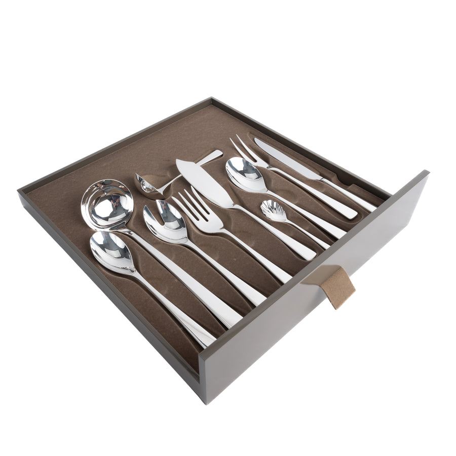 New Silhouette 130-piece Silver Cutlery Set