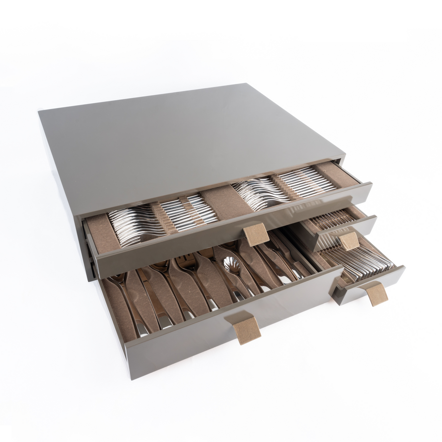 New Silhouette 130-piece Silver Cutlery Set