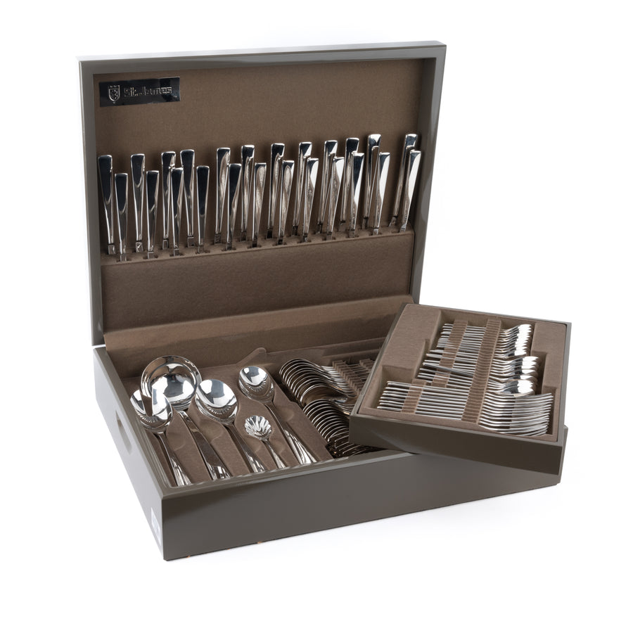 New Silhouette 101-piece Silver Cutlery Set