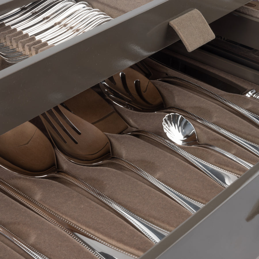 Pearl 130-piece Silver Cutlery Set