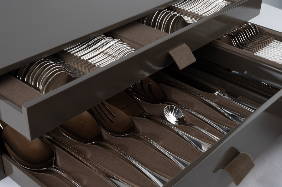 Pearl 130-piece Silver Cutlery Set