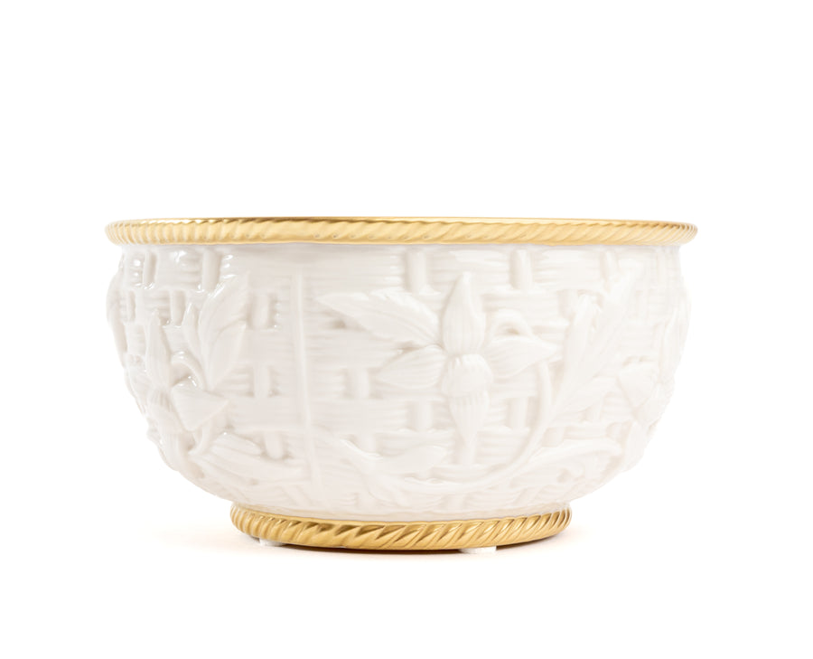 Sunflower Bowl, Gold Thread