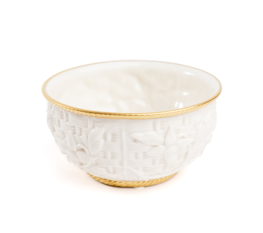 Sunflower Bowl, Gold Thread