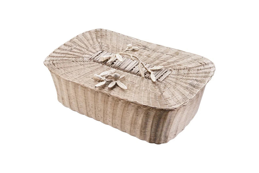 Rectangular Bread Basket with Lid