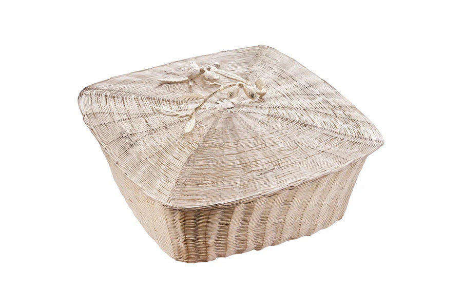 Square Bread Basket with Lid