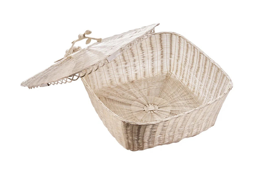 Square Bread Basket with Lid