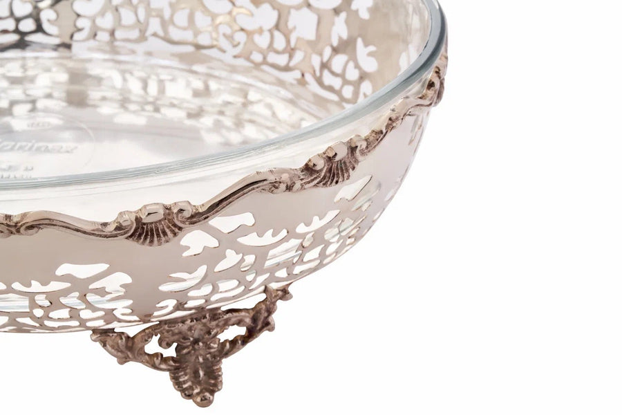 Oval Centerpiece Tray with Pyrex