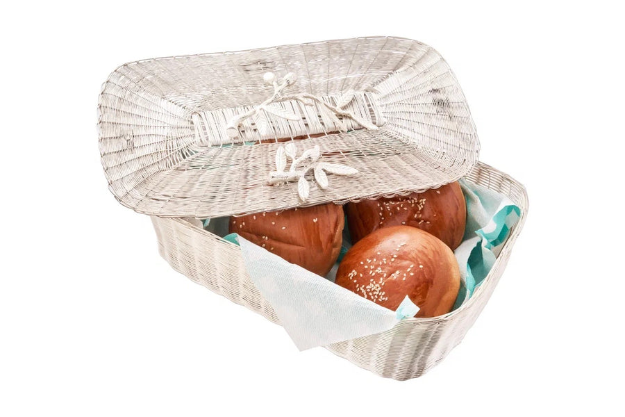 Rectangular Bread Basket with Lid