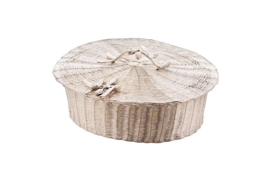 Oval Bread Basket with Lid