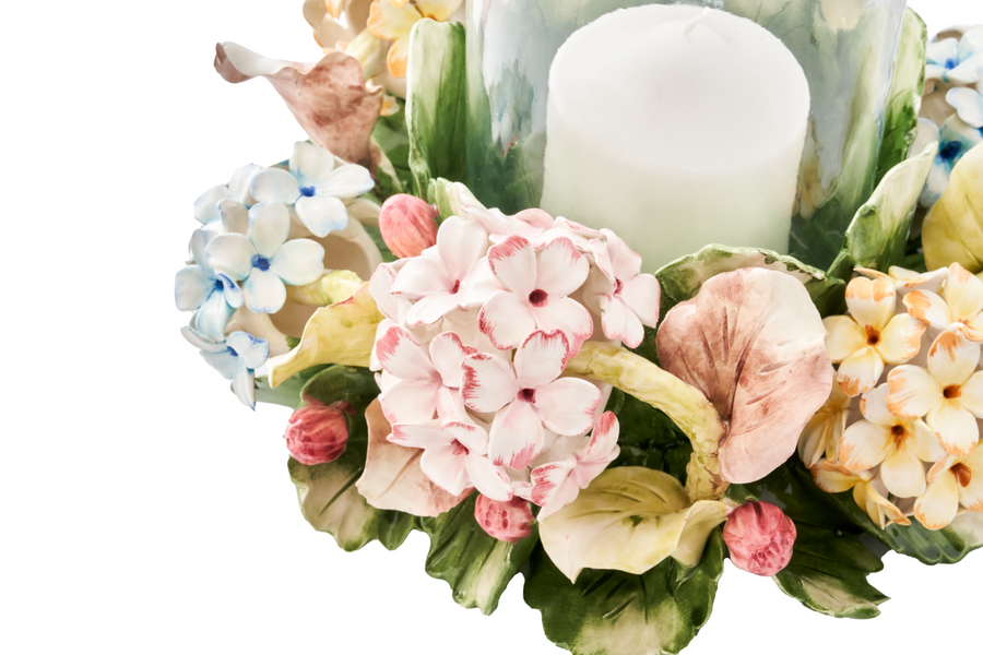 Flambeau Hydrangeas Candleholder